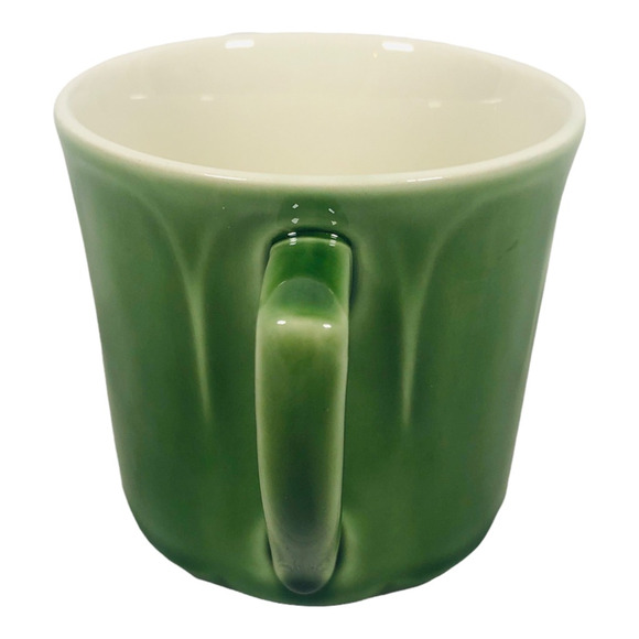 Vintage J & G Meakin Herloom Mugs Set of 2 Green Ceramic Handle Hot Beverages - Picture 4 of 8